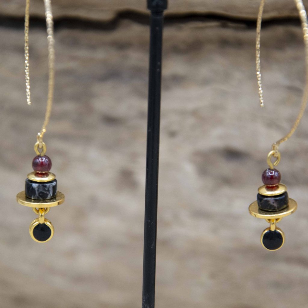 boucles d'oreilles fine doré