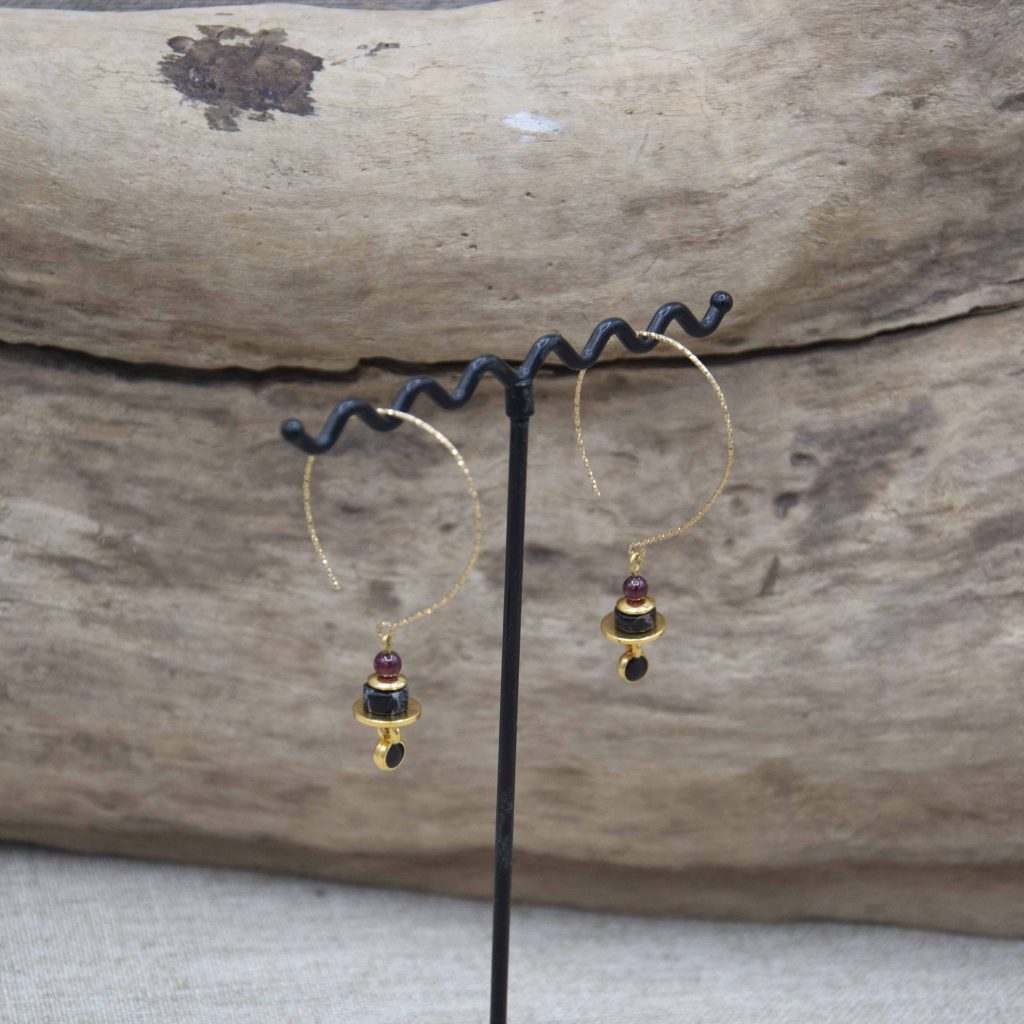 boucles d'oreilles fine doré